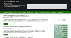 Desktop Screenshot of math4teaching.com