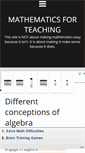 Mobile Screenshot of math4teaching.com